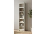 Bücherregal OTTO HOME "Soeren Regal B/T/H: 40/29/220 cm", cremeweiß, B:40cm H:220cm T:29cm, Massivholz, Regale, Bücherregal, Kiefer FSC-zertifiziert, 7 Fächer und 6 Einlegeböden