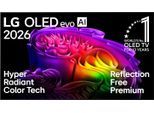 LG OLED-Fernseher "OLED55G67LW", Energieeffizienz: E, schwarz, 55 ″, Fernseher, OLED-Fernseher