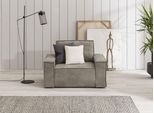 Sessel OTTO HOME "SHERWOOD, Love-Seat in 3 Stoffarten verfügbar", grau (mittelgrau), B:120cm H:85cm T:86cm, 100% Polyester, Sessel, Sessel, passend zur Polster-Serie SHERWOOD