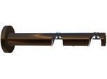 Kombiträger INDEKO, braun (bronzefarben), Ø:2cm, Gardinenstangenhalterungen, Ø 20 mm für Vorhangstangen und Innenlaufsysteme