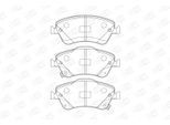 CHAMPION Bremsbelagsatz, Scheibenbremse 572524ch für TOYOTA