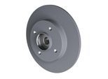 TOPRAN Bremsscheibe COATED 721185 Hinterachse voll 249mm 9mm für DS