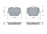 BOSCH Bremsbelagsatz, Scheibenbremse 0986460057 für BMW TOYOTA