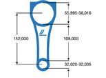 IPSA Pleuel co007700 für Ford