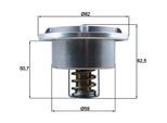 MAHLE Thermostat, Kühlmittel thd675