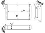 MAHLE Wärmetauscher, Innenraumheizung ah95000s für BMW