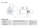 BOSCH Starter 0986014900 für BMW
