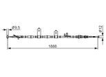 BOSCH Seilzug, Feststellbremse 1987482855 für MAZDA