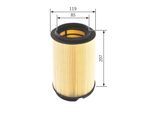 BOSCH Luftfilter f026400299 Filtereinsatz 206,5mm für BMW MINI
