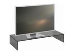 Xora Tv-Aufsatz , Grau , Glas , 80x14x35 cm , Wohnzimmer, TV Möbel, TV-Zubehör