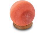 WAGNER LIFE DESIGN Salzkristall-Tischlampe "USB-Ball", orange, H: 8cm, 1 Stk., Leuchten, Handgefertigt aus Salzkristall - jeder Stein ein Unikat