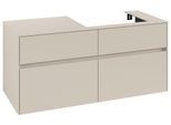 Villeroy & Boch Waschtischunterschrank Collaro C083B0 1200x548x500mm m. Bel. 4 Ausz. Waschtisch re C C083B0VN