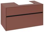 Villeroy & Boch Waschtischunterschrank Collaro C01500 1000x548x500mm 2 Ausz. Waschtisch re Wine Red C01500AH