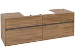 Villeroy & Boch Collaro Waschbeckenunterschrank, 4 Auszüge, 1600 x 548 x 500 mm, Kansas Oak C02800RH