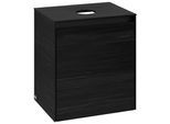 Villeroy & Boch Waschtischunterschrank Collaro 500x548x380mm 1trg. A:li Waschbecken mittig Black O C14800AB
