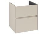 Villeroy & Boch Waschtischunterschrank Collaro 561x610x480mm 2 Ausz. Waschbecken mittig Cashmere G C14200VN