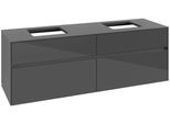 Villeroy & Boch Waschtischunterschrank Collaro C13700 1600x548x500mm Glossy Grey C13700FP