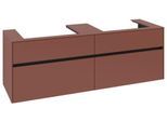Villeroy & Boch Waschtischunterschrank Collaro C024B0 1600x548x500mm m. Bel. 4 Ausz. für 2 Waschtisc C024B0AH