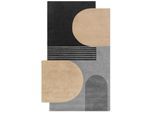 Wollteppich Kurzflor Monochrom 150 x 240 cm - HALLEIN Kadima Design