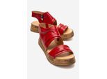 Lunas Leder Side-Zip Flach Absatz Sandale