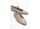 Lara Leder Mary Jane Flache Schuhe