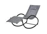 4goodz Schommelstoel tuin ligstoel met hoofdsteun 155x61x88 cm
