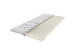 FAN Topper , Weiss , Textil , 140x200 cm , Textiles Vertrauen - Oeko-Tex® , Bezug abnehmbar/waschbar, für Hausstauballergiker geeignet, bessere Druckentlastung durch Noppenstruktur , Schlafzimmer, Matratzen, Topper