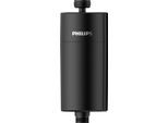 Wasserfilter PHILIPS "Inline-Duschfilterzylinder", schwarz, B:6,8cm H:6,8cm T:17,5cm Ø:6,8cm, Kunststoff, Filterkartuschen, Wasserfilter, Filterkapazität: 50.000 l