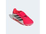 Fußballschuh ADIDAS PERFORMANCE "PREDATOR CLUB FOLD-OVER TONGUE FIRM GROUND/MULTI GROUND KIDS", Mädchen, Gr. 32, pink (lucid rot, core schwarz, ftwr weiß), Synthetik, Schuhe Fußballschuh, für viele verschiedene Böden geeignet, für Jugendliche & Kinder