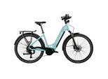 E-Bike TRETWERK "Amber" Gr. 48, blau (mint), Elektrofahrräder, 48cm, 28 Zoll (71,12cm), E Bike Damen 28" Elektrofahrrad 155 - 185cm Hollandrad