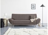 3-Sitzer HOME AFFAIRE "Saltare elegant & komfortabel, toller Designfuß, bequem, Breite 205cm", grau (anthrazit), B:205cm H:78cm T:82cm, 100% Polyester, Sofas, 3-Sitzer