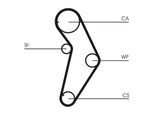 CONTINENTAL CTAM Wasserpumpe + Zahnriemensatz ct927wp1 für LANCIA Fiat