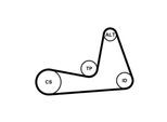 CONTINENTAL CTAM Keilrippenriemensatz 6pk1130k1 für DACIA NISSAN RENAULT