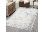 Teppich CARPET CITY "ANTIK215", grau, B:200cm H:10mm L:290cm, Polyester, Teppiche, Teppich, Kurzflor, 3D-Optik, Klassisch-Modern für Wohnzimmer, Schlafzimmer