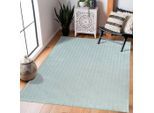 Teppich CARPET CITY "Friseé-Teppich FANCY805", grün (mint, türkis), B:160cm H:12mm L:230cm, Polypropylen, Teppiche, Teppich, Läufer, Kurzflor, Einfarbig, 3D-Optik, Zickzack Look, Wohnzimmer