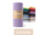 Spannbettlaken OTTO HOME "BLACKBERRY in BASIC und PREMIUM Qualität, 100% Baumwolle", lila, B:160cm L:200cm, Jersey (110 g/m²), Obermaterial: 100% Baumwolle, Bettlaken, Spannbettlaken, für hohe Matratzen bis 28 cm, Bettlaken, Spannbetttuch, pflegeleicht, Topseller