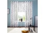 Gardine OTTO HOME "Bene" Gr. 3, grau, B:140cm H:225cm, Polyester, Polyester, Gardinen, Gardine, Transparent, gemustert, glatt, verschiedene Größen