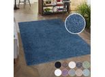 Hochflor-Teppich CARPET CITY "City Shaggy", blau, B:230cm H:30mm L:320cm, Polypropylen, Teppiche, Auch als Läufer, Langflor, Uni, Shaggy, flauschig-weich