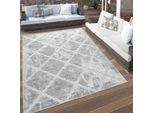 Teppich PACO HOME "Stilo 859", grau, B:60cm H:12mm L:100cm, Polypropylen (PP), Teppiche, Teppich, Hoch-Tief-Struktur, In- und Outdoor geeignet, Wohnzimmer
