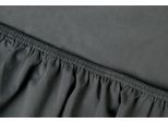 Spannbettlaken KAYORI "Shizu", grau (antrazit), B:200cm L:220cm, Jersey-Elasthan, Obermaterial: 97% Baumwolle, 3% Elasthan (LYCRA), Bettlaken, Bettlaken Spannbettlaken, Bio-Baumwolle