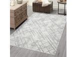 Teppich CARPET CITY "ANTIK245", grau, B:200cm H:10mm L:290cm, Polyester, Teppiche, Teppich, Kurzflor, 3D-Optik, Klassisch-Modern für Wohnzimmer, Schlafzimmer