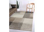 Teppich THE CARPET "Pearl", beige, B:80cm H:11mm L:140cm, Polypropylen, Teppiche, Teppich, moderner dichter Wohnzimmer Teppich Konturenschnitt