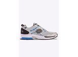 Sneaker LOTTO, Damen, Gr. 46, silber (silber, blau), Synthetik, Textil, Schuhe Sneaker