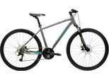 Crossrad KROSS "Evado 3.0" Gr. 58, grau (grau, schwarz), Fahrräder, Herren, 58cm, 28 Zoll (71,12cm) hinten: 28 Zoll (71,12cm), Crossrad
