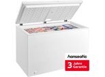 HANSEATIC Gefriertruhe "HGT128B", Energieeffizienz: B, silber (weiß), B/H/T: 128,5cm x 85cm x 69,6cm, Gefriertruhen, inkl. 3 Jahre Herstellergarantie, Gefriertruhe, Topseller