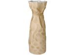 Tischvase KAISER PORZELLAN "Papyrus", beige, H:30cm Ø:11cm, Biskuitporzellan, Vasen, Tischvase, Vase aus Biskuit-Porzellan, im zeitlosen Design, Höhe ca. 30 cm