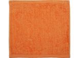 Seiftuch ROSS "Vita 4004", orange (pfirsich), B:30cm L:30cm, Frottier, Handtücher, Seiftuch