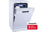 HANSEATIC Standgeschirrspüler "HG4585C107636RW", Energieeffizienz: C, weiß, B:44,8cm H:84,5cm T:60cm, Geschirrspüler, inkl. 3 Jahre Herstellergarantie, Standgeschirrspüler
