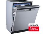HANSEATIC Unterbaugeschirrspüler "HGU6082D14J7735EI", Energieeffizienz: D, silber (edelstahl), B:59,8cm H:81,5cm T:57cm, Geschirrspüler, inkl. 3 Jahre Herstellergarantie, Unterbaugeschirrspüler