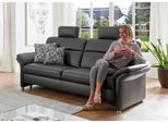 3-Sitzer DIE PLANBAR "PN-EM16031, Breite 228 cm, mit Kopfstützen", grau (anthrazit), B:228cm H:119cm T:92cm, Sofas, 3-Sitzer, wahlweise mit Relaxauszug